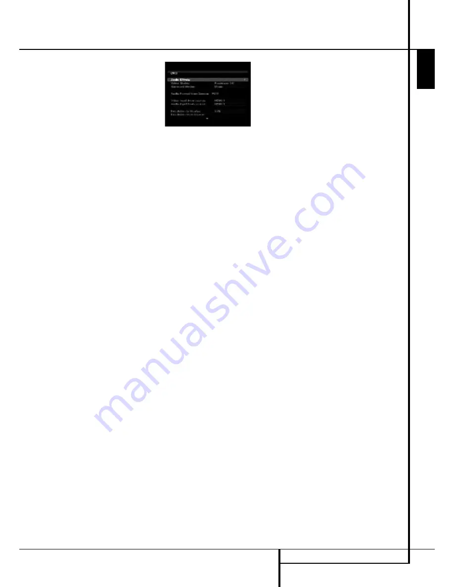 Harman Kardon BRUKSANVISNING AVR 255 Owner'S Manual Download Page 21