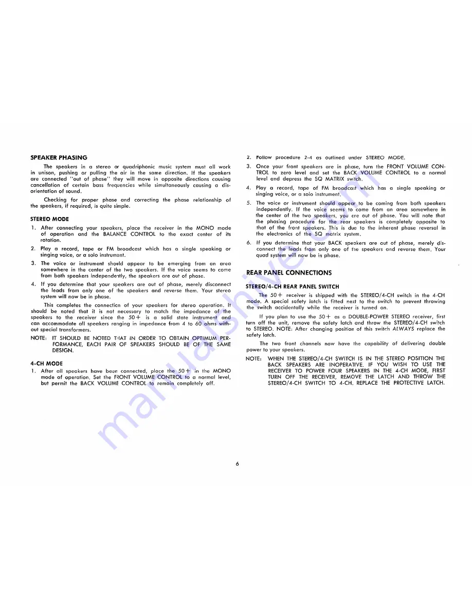 Harman Kardon CITATION 5.0 Instruction Manual Download Page 7