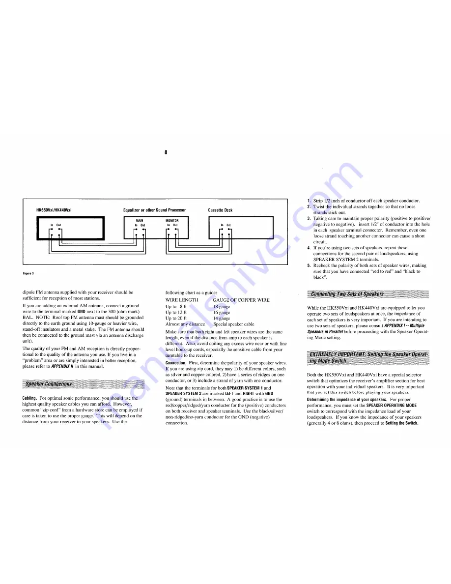 Harman Kardon hk440 Vxi Instruction Manual Download Page 8