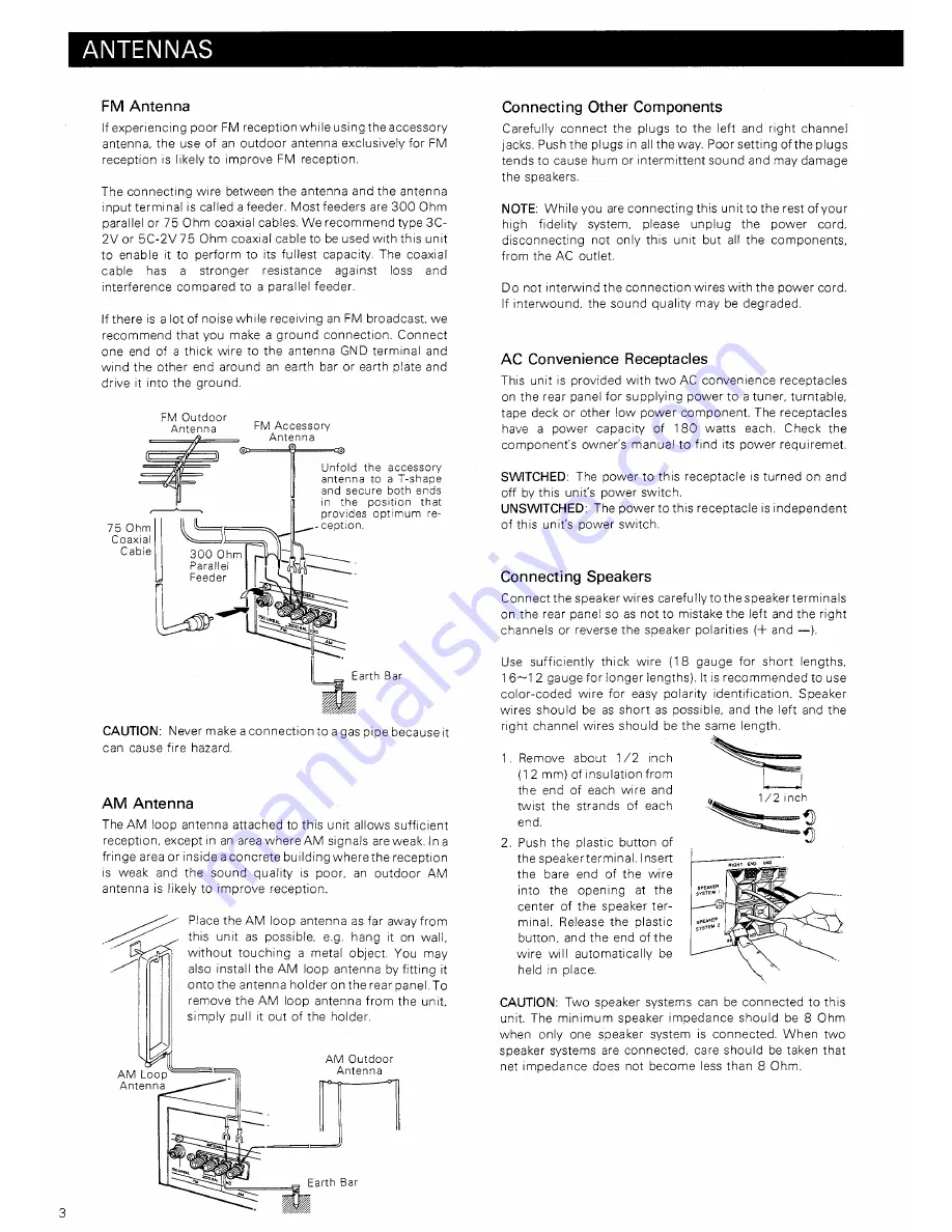 Harman Kardon HK495I Owner'S Manual Download Page 4