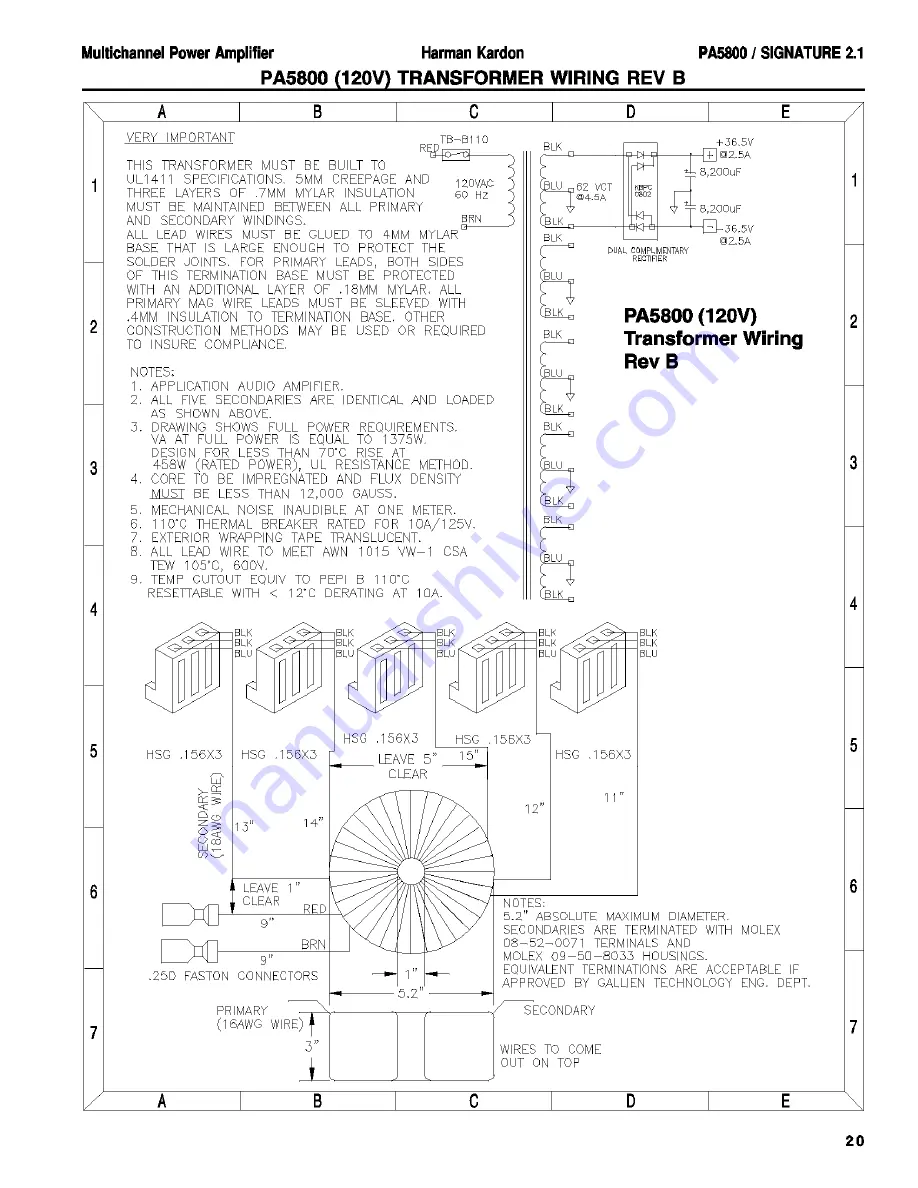 Harman Kardon PA5800 SIGNATURE 2.1 Скачать руководство пользователя страница 21