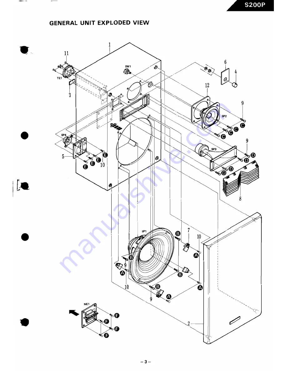 Harman Kardon S200P Technical Manual Download Page 3