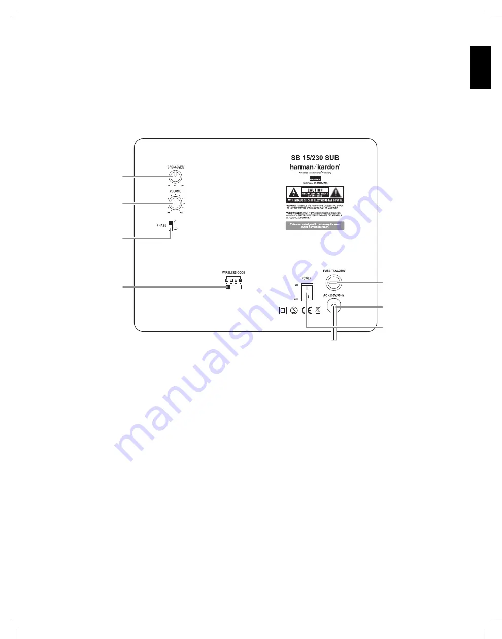 Harman Kardon SB 16/230 Service Manual Download Page 20