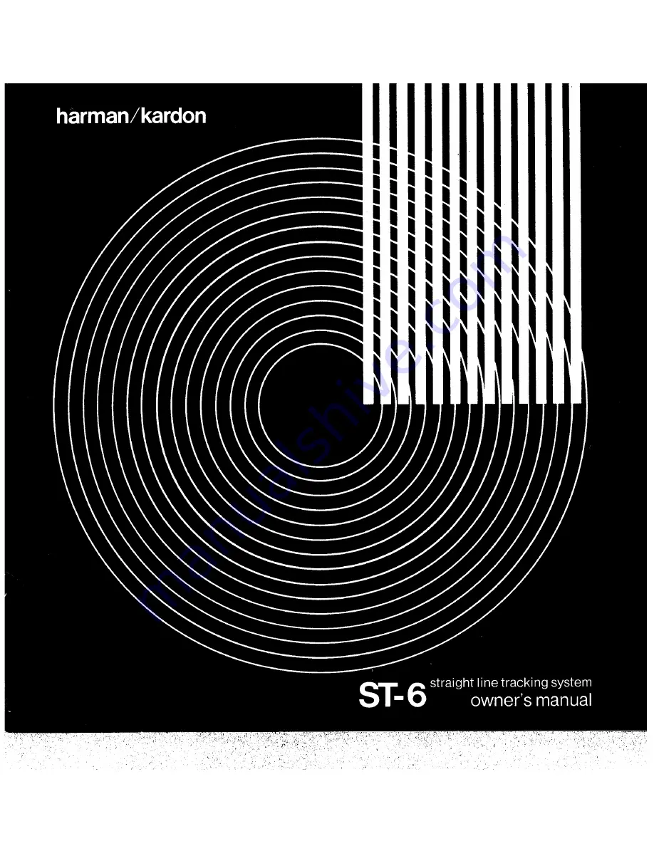 Harman Kardon ST-6 Owner'S Manual Download Page 1