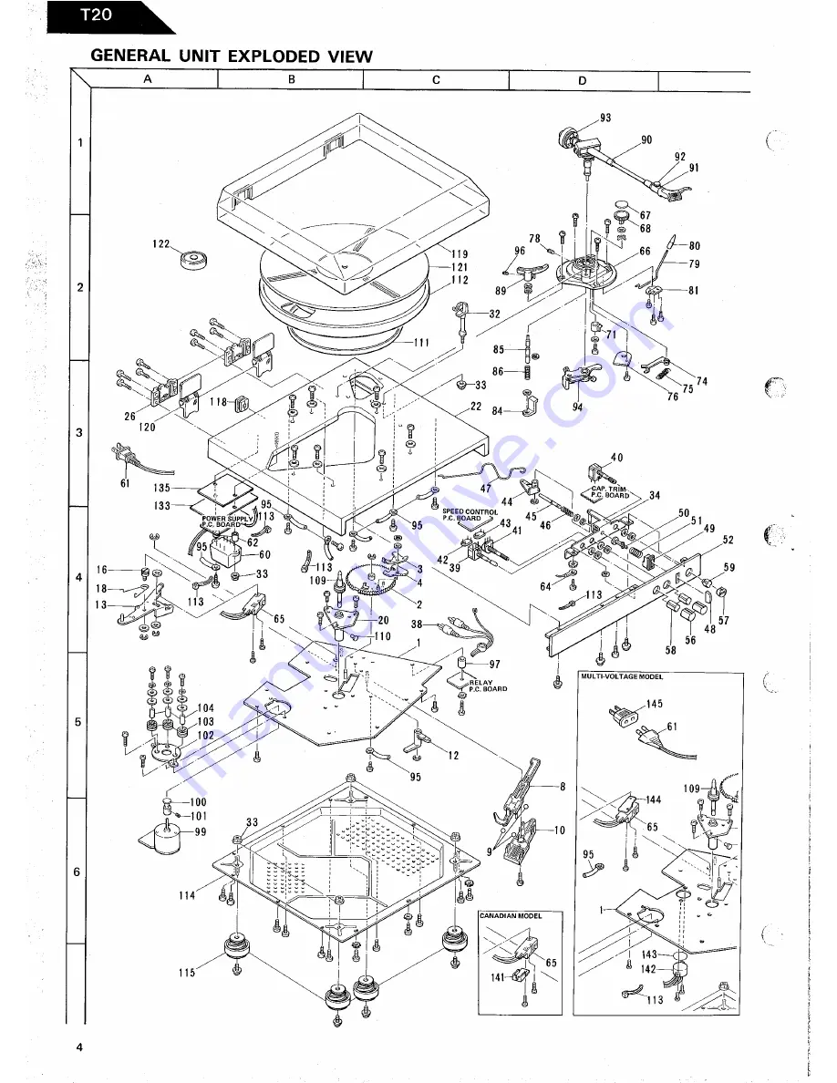 Harman Kardon T20 Technical Manual Download Page 4