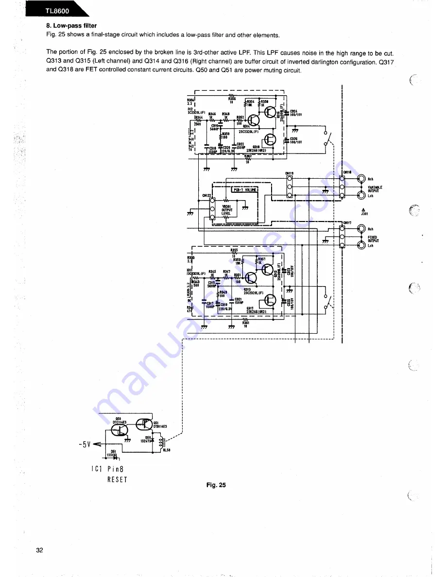 Harman Kardon TL8600 Technical Manual Download Page 36