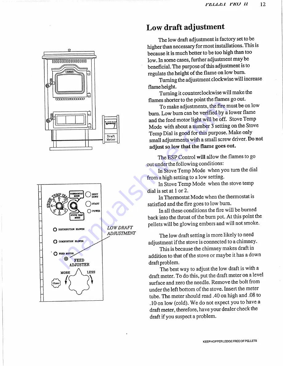 Harman Stove Company Pellet Pro 2 Скачать руководство пользователя страница 12