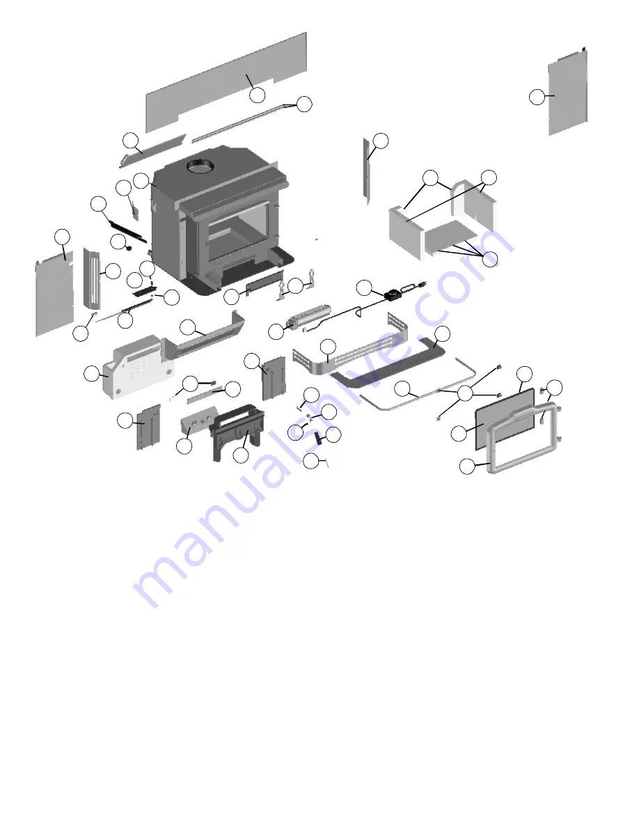 Harman Stove Company R7R1 Exception Wood Fireplace Installation And Operating Manual Download Page 14