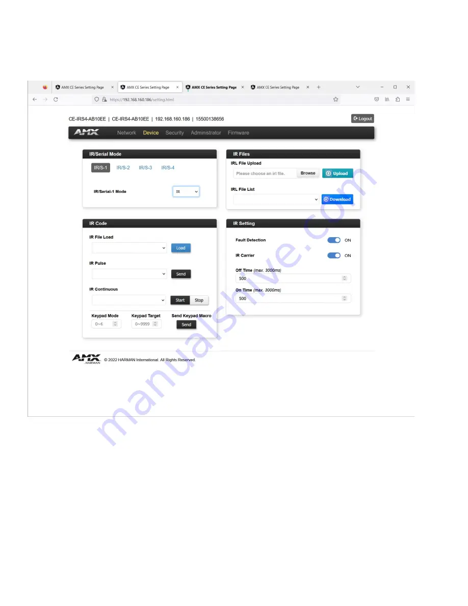 Harman AMX CE Series Installation Manual Download Page 18