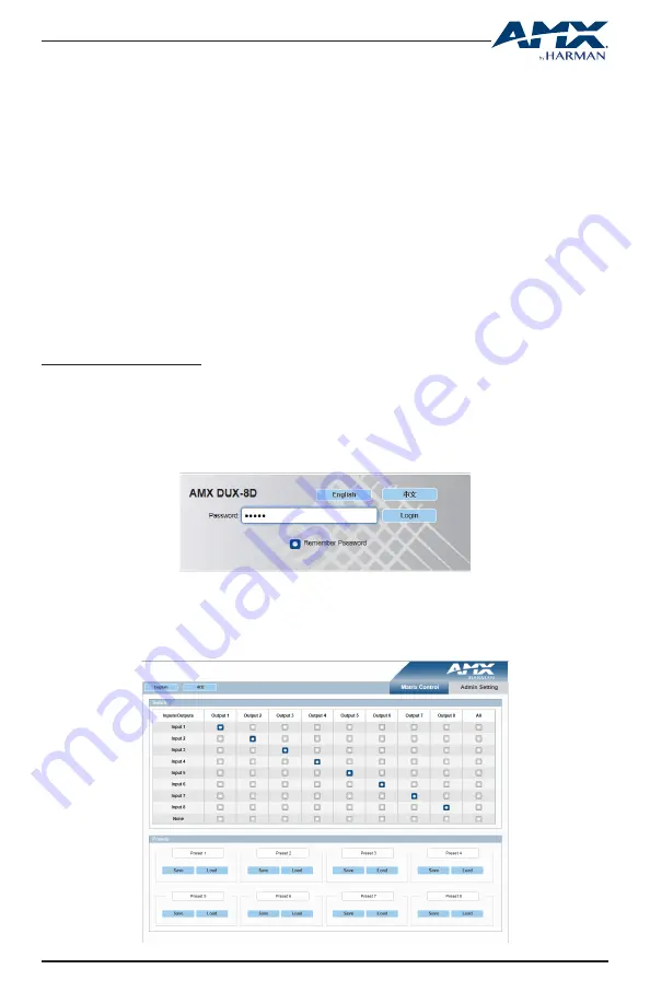 Harman AMX DUX-8D User Manual Download Page 13