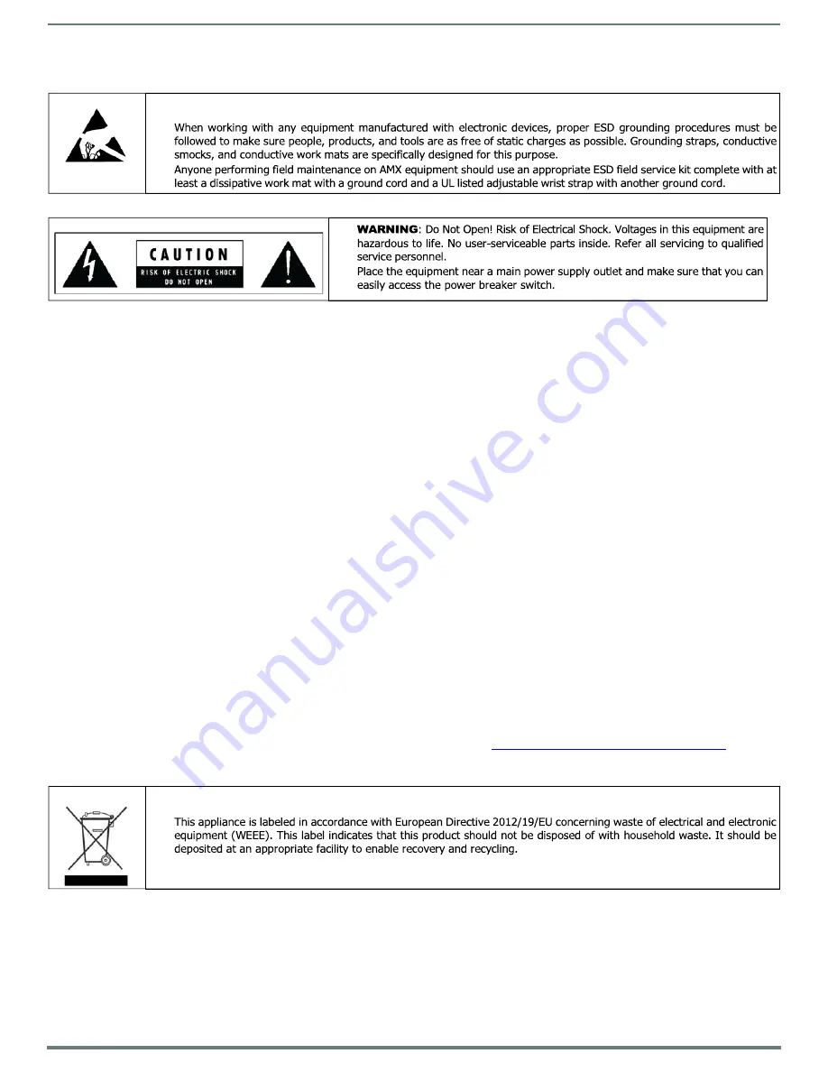 Harman AMX N2600 Series Instruction Manual Download Page 3