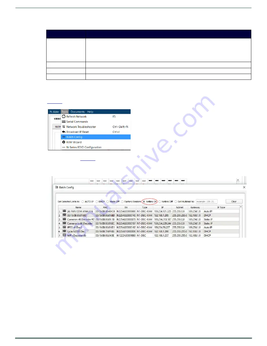 Harman AMX NMX-ENC-N2312 Instruction Manual Download Page 60