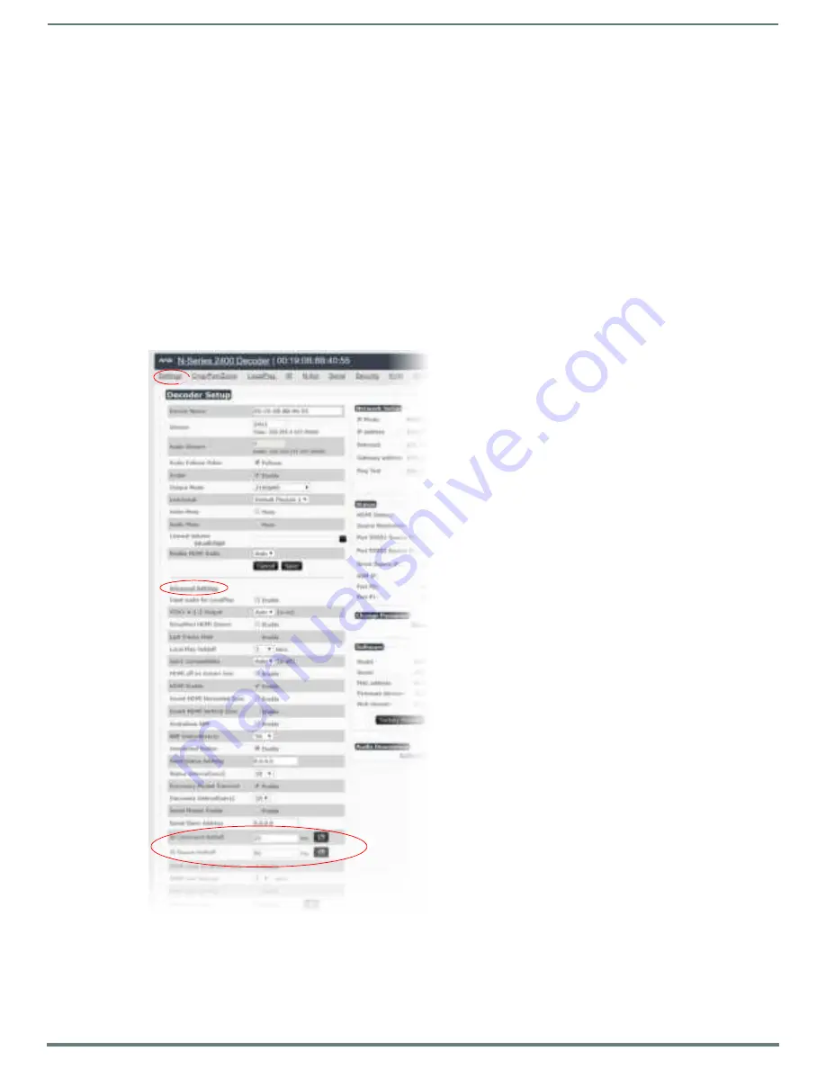 Harman AMX NMX-ENC-N2412A Instruction Manual Download Page 78