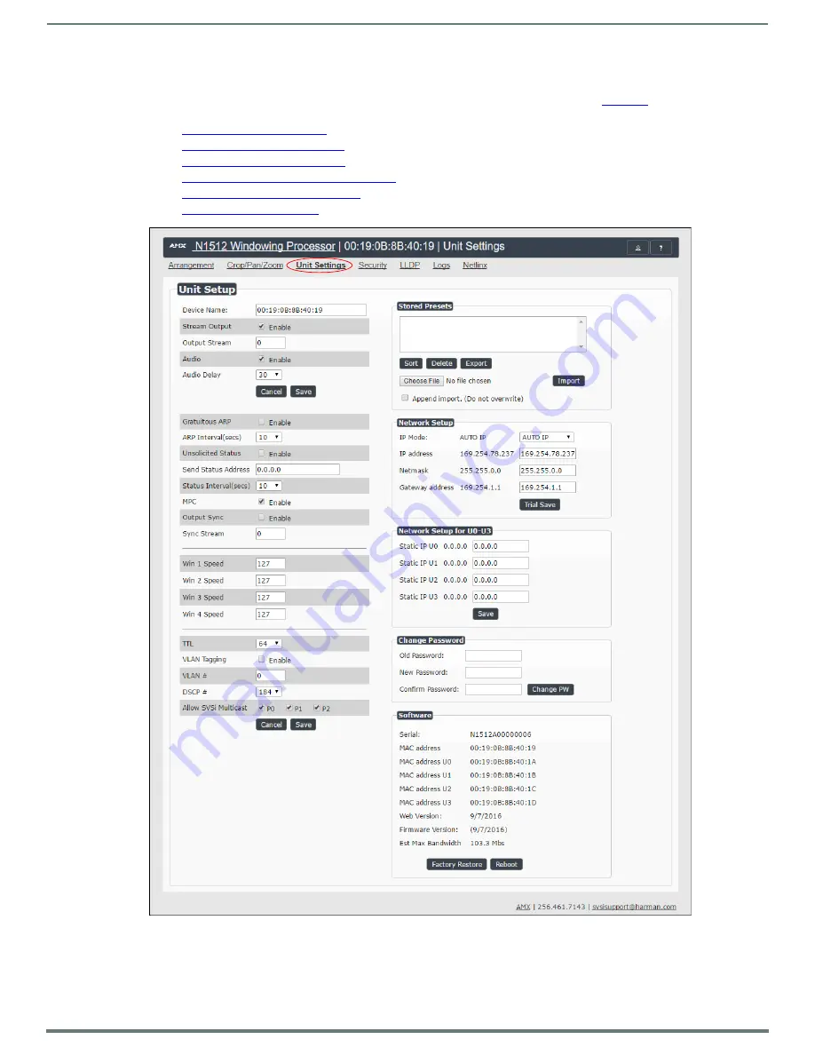 Harman AMX NMX-WP-N1512 User Manual Download Page 20