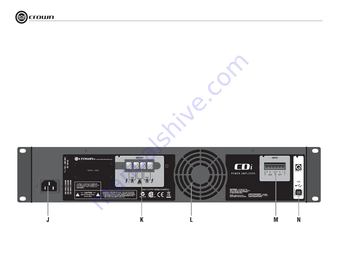 Harman Crown CDi 6000 Operation Manual Download Page 18