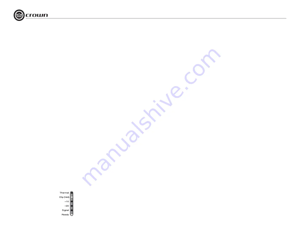 Harman Crown CDi 6000 Operation Manual Download Page 20