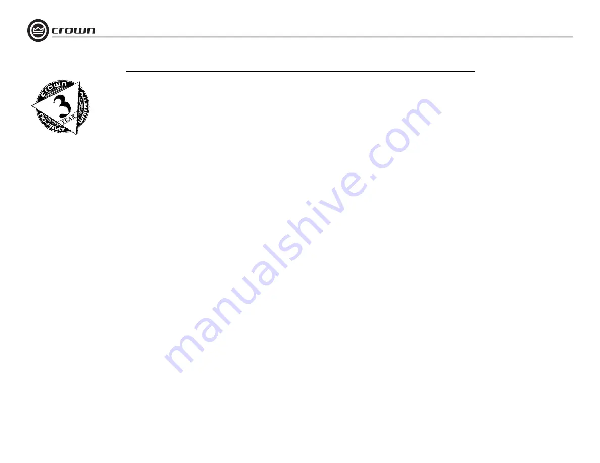 Harman Crown CDi 6000 Operation Manual Download Page 38