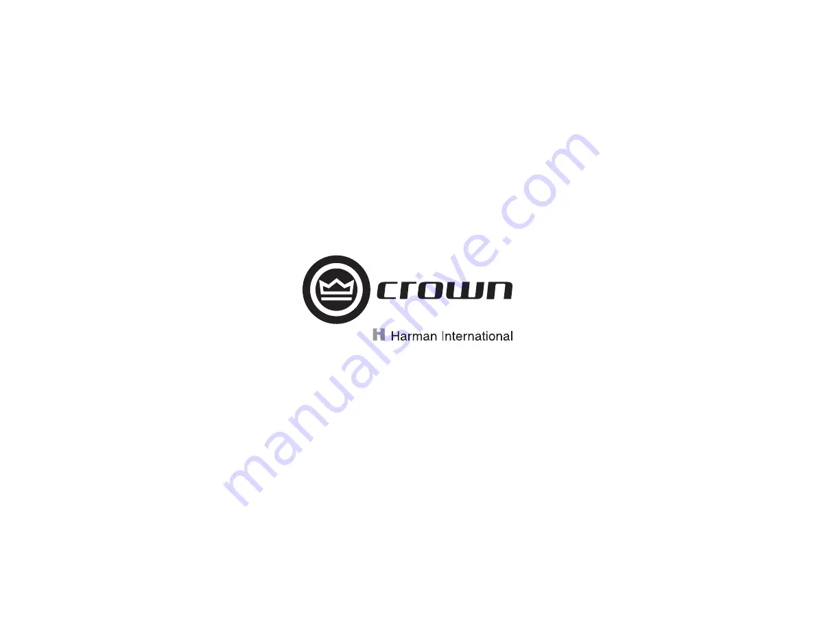 Harman Crown CDi 6000 Operation Manual Download Page 45