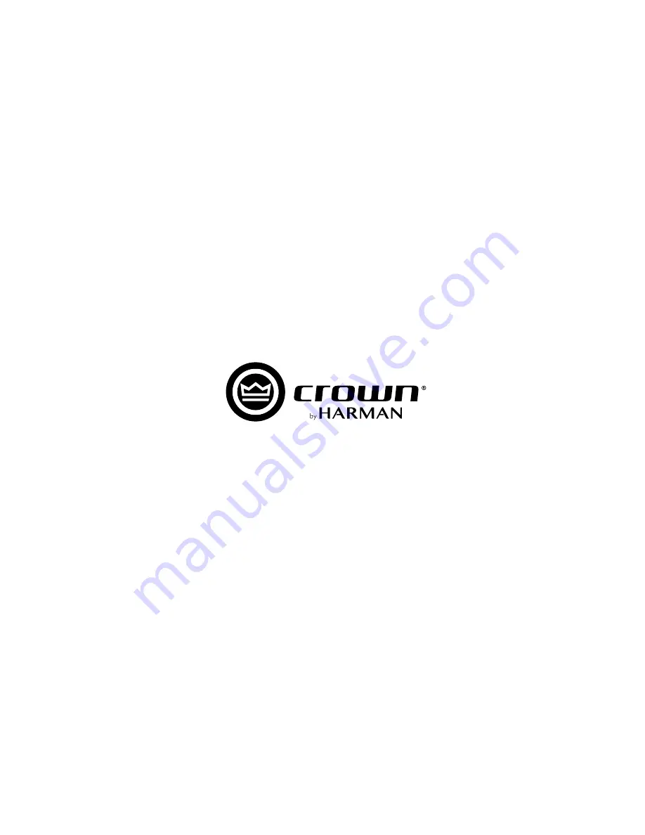 Harman Crown DriveCore Install DA Series Operation Manual Download Page 72