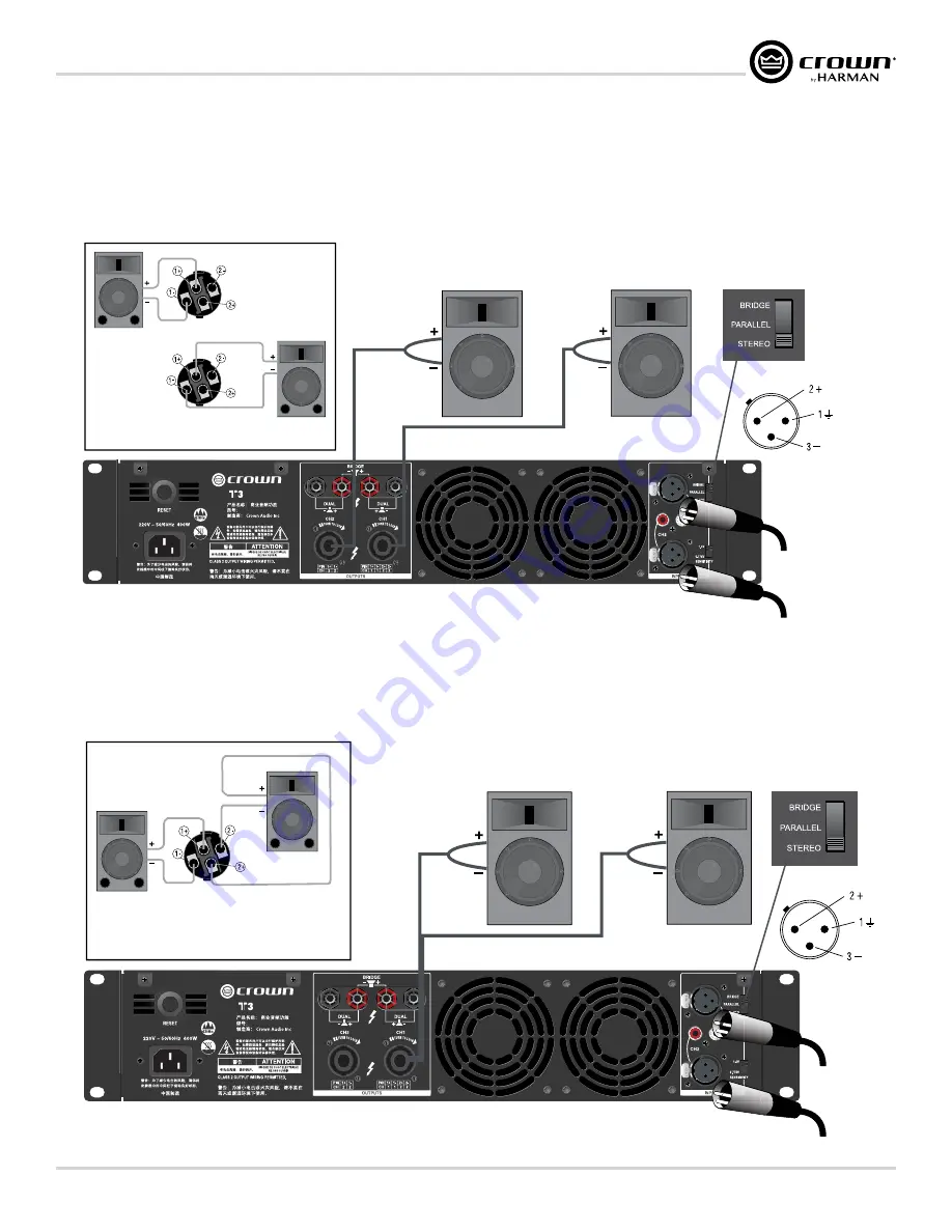 Harman Crown T Series Operation Manual Download Page 7