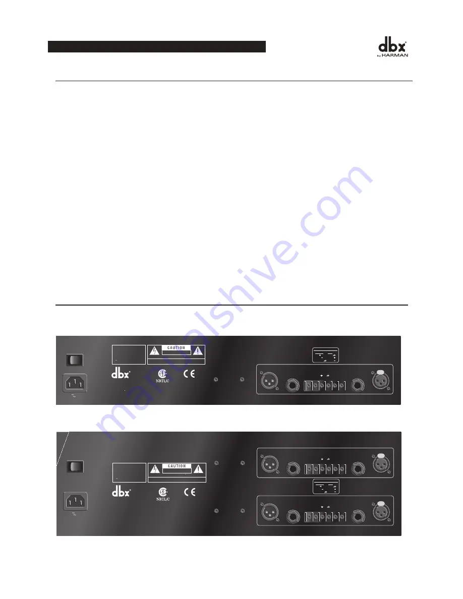 Harman DBX 20 Series Скачать руководство пользователя страница 7