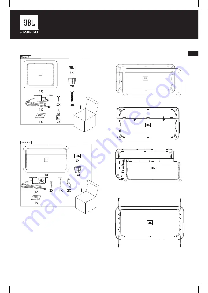 Harman JBL  AMPCBA1000AM Owner'S Manual Download Page 3