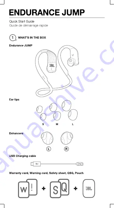 Harman JBL ENDURANCE JUMP Скачать руководство пользователя страница 2