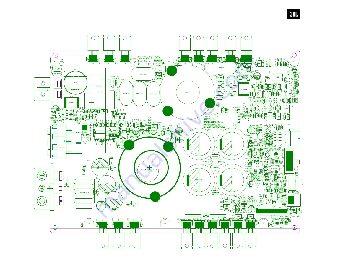 Harman JBL GTO-751EZ Service Manual Download Page 19