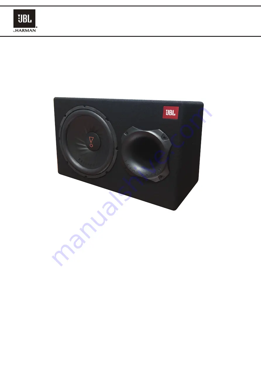 Harman JBL SUBBP12 Скачать руководство пользователя страница 1