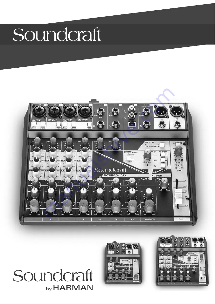 Harman Soundcraft Notepad 5 User Manual Download Page 1