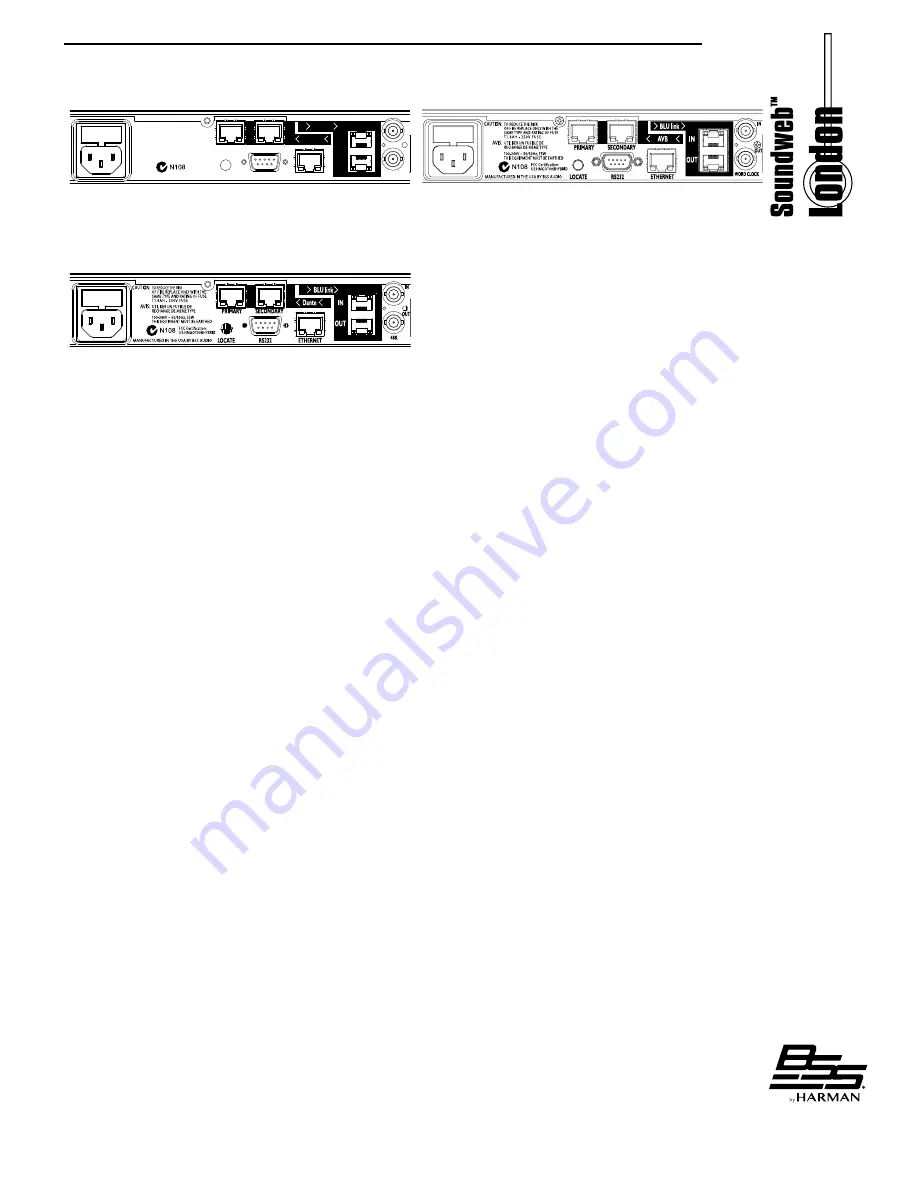 Harman Soundweb London BSS BLU-120 Скачать руководство пользователя страница 9