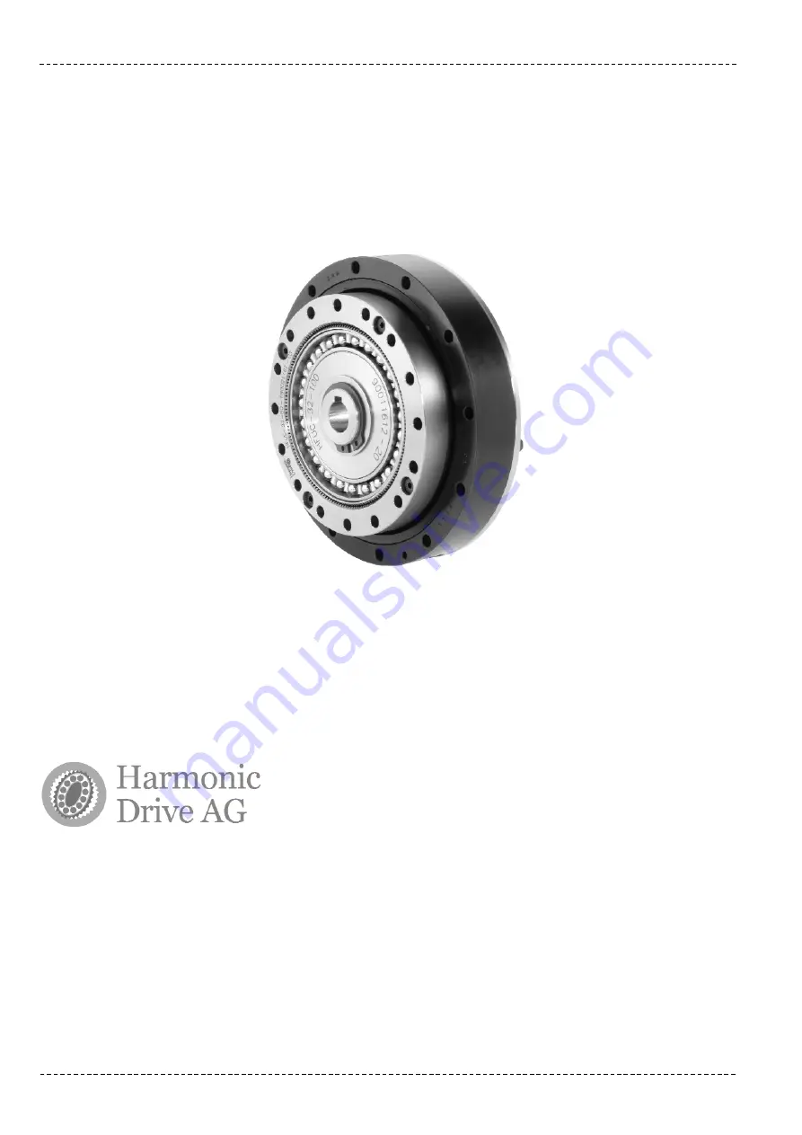 Harmonic Drive HFUS-2SH Скачать руководство пользователя страница 20