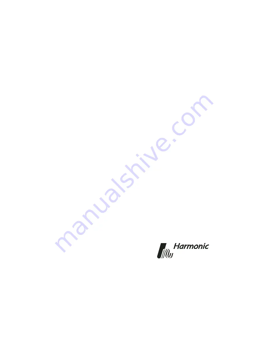 Harmonic PWRLink II 4100S Series Product Manual Download Page 1