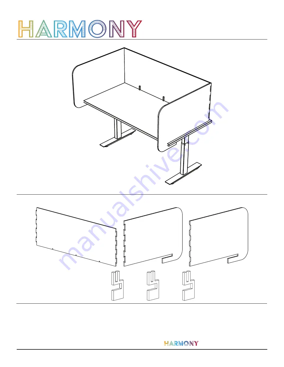 Harmony STUDY CARREL Manual Download Page 1