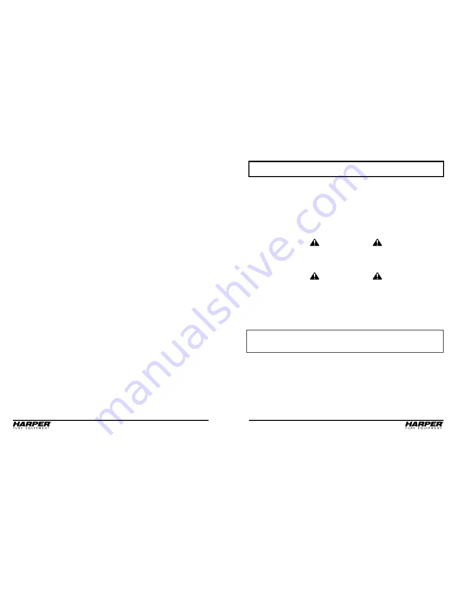 Harper Turbo Vac 40RH Operator'S & Parts Manual Download Page 2