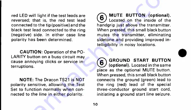 Harris Dracon TS21 Manual Download Page 12