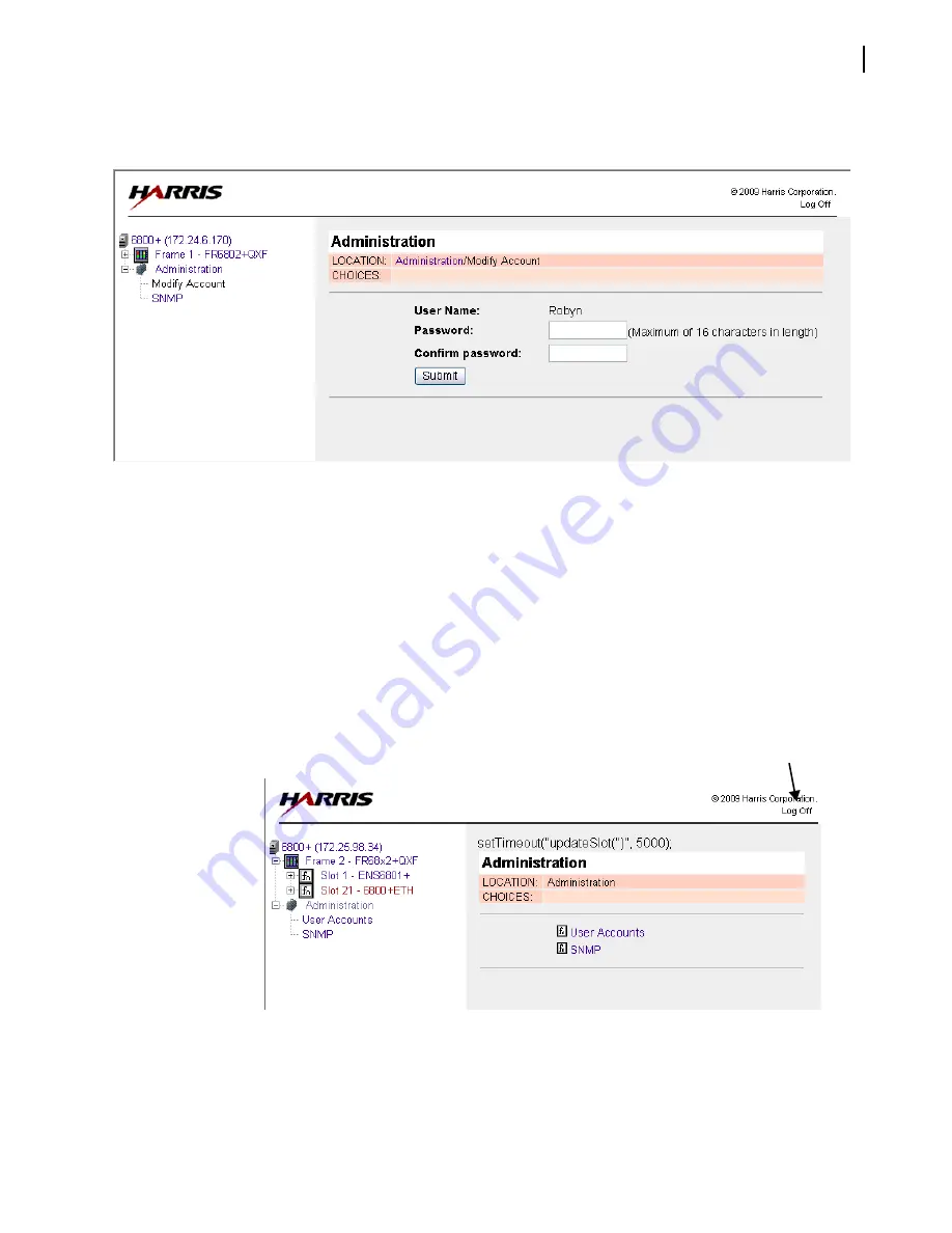 Harris FR6822+ Installation And Operation Manual Download Page 63