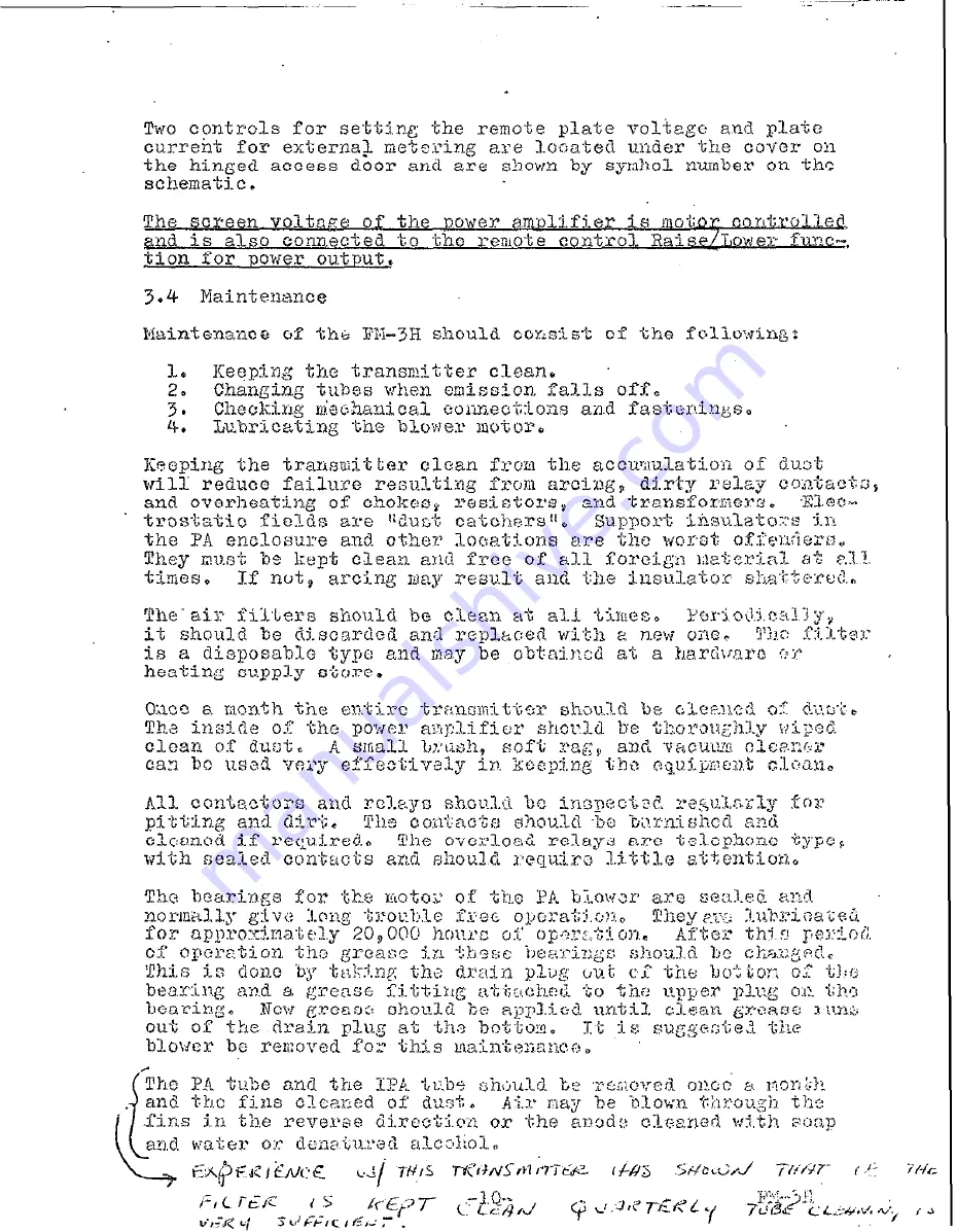 Harris GATES FM-3H Manual Download Page 12