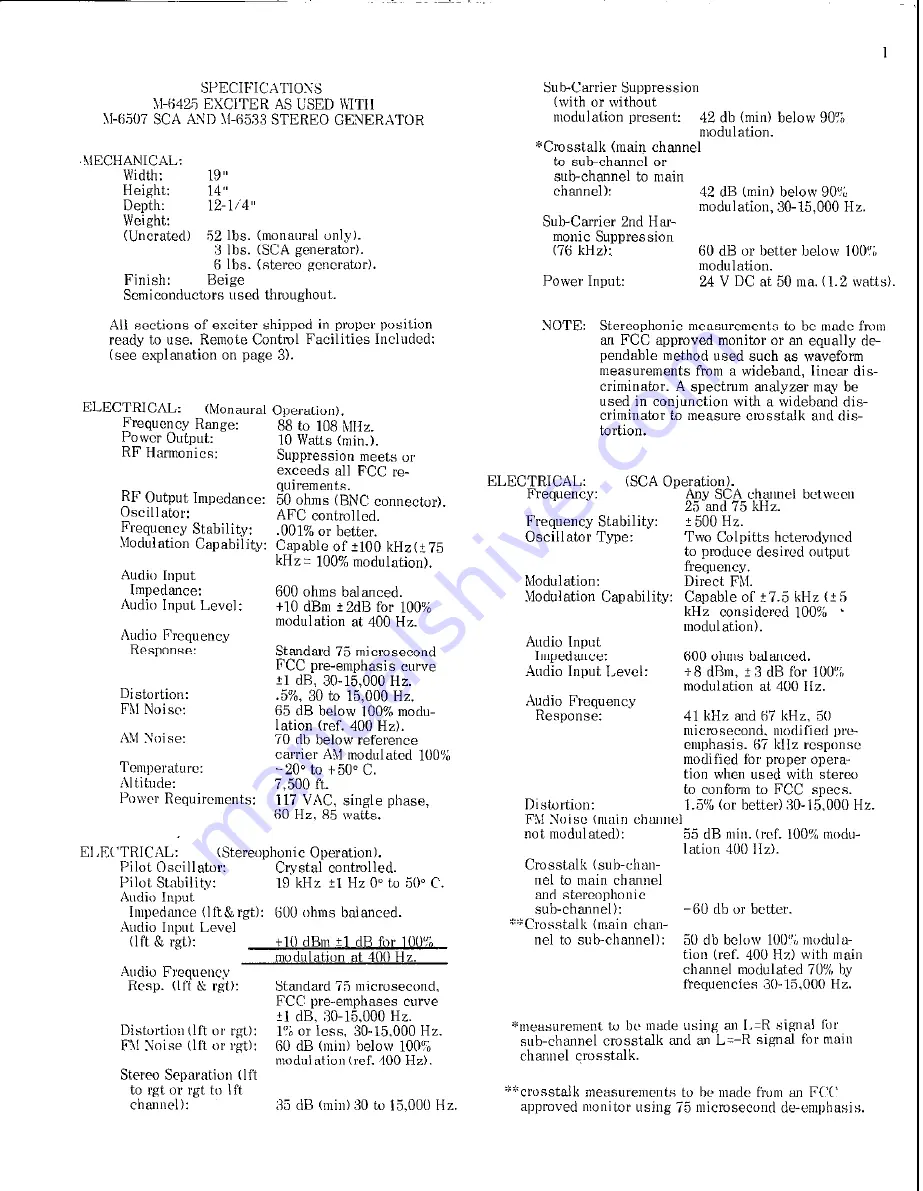 Harris GATES FM-3H Manual Download Page 23