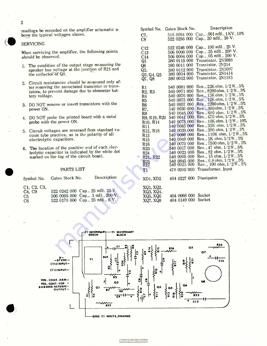 Harris GATES M-6035 Instruction Book Download Page 5