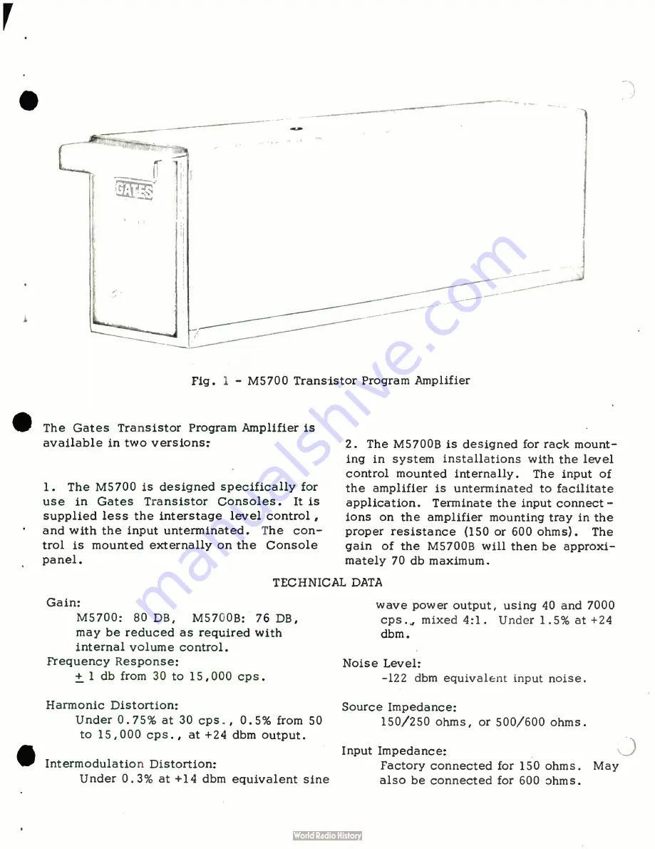 Harris GATES M-6035 Instruction Book Download Page 13