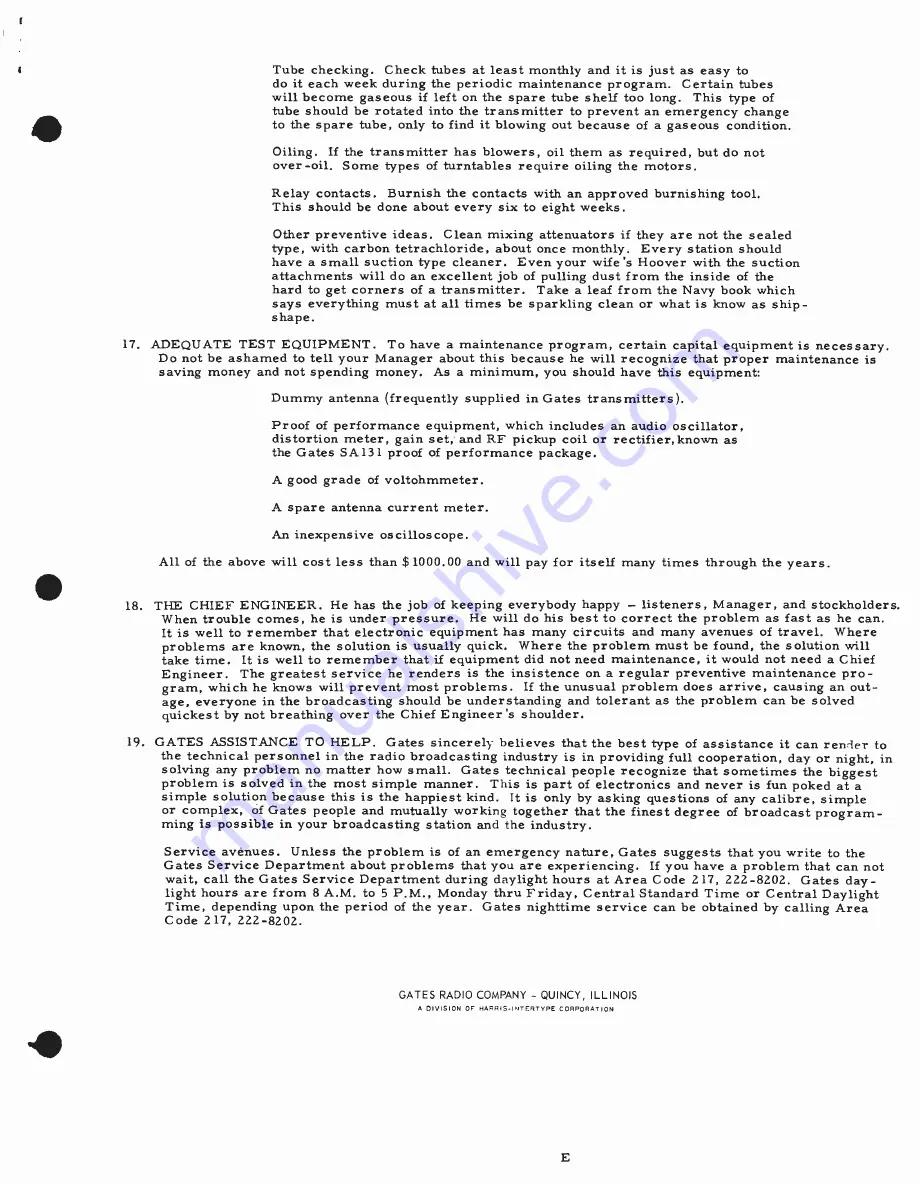 Harris GATES M-6573 Technical Manual Download Page 40