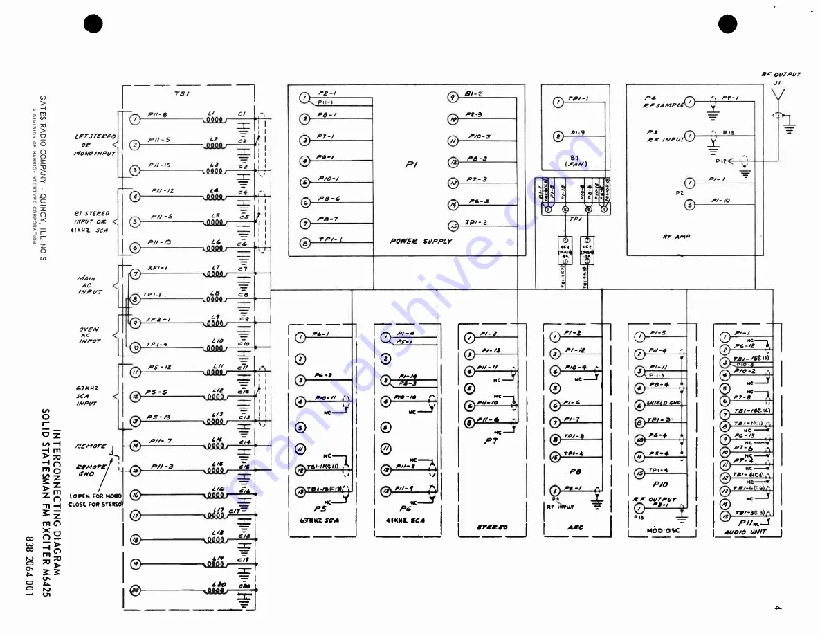 Harris GATES M-6573 Technical Manual Download Page 61