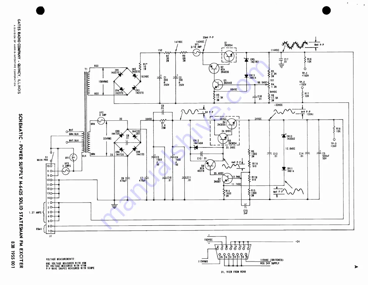 Harris GATES M-6573 Technical Manual Download Page 62