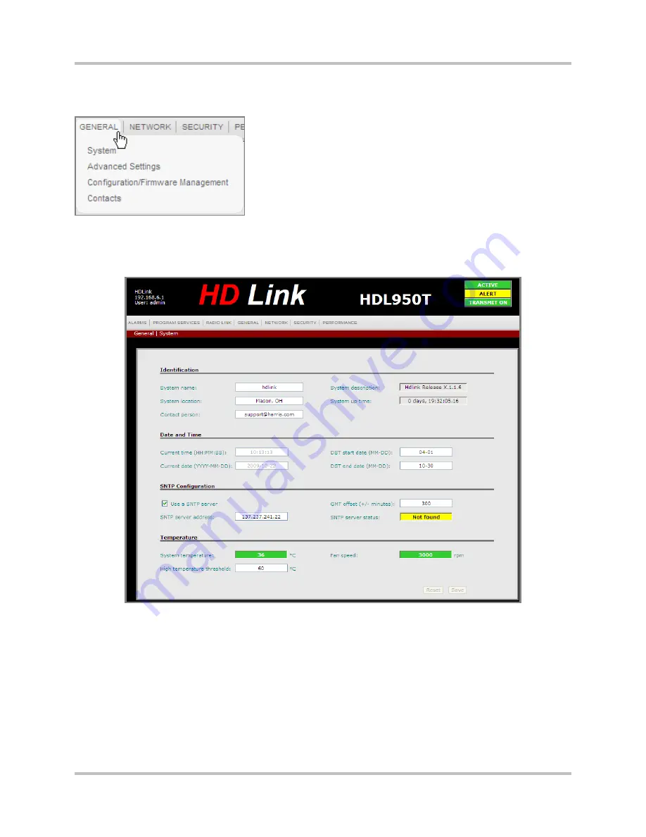 Harris Intraplex HD Link RF Скачать руководство пользователя страница 122