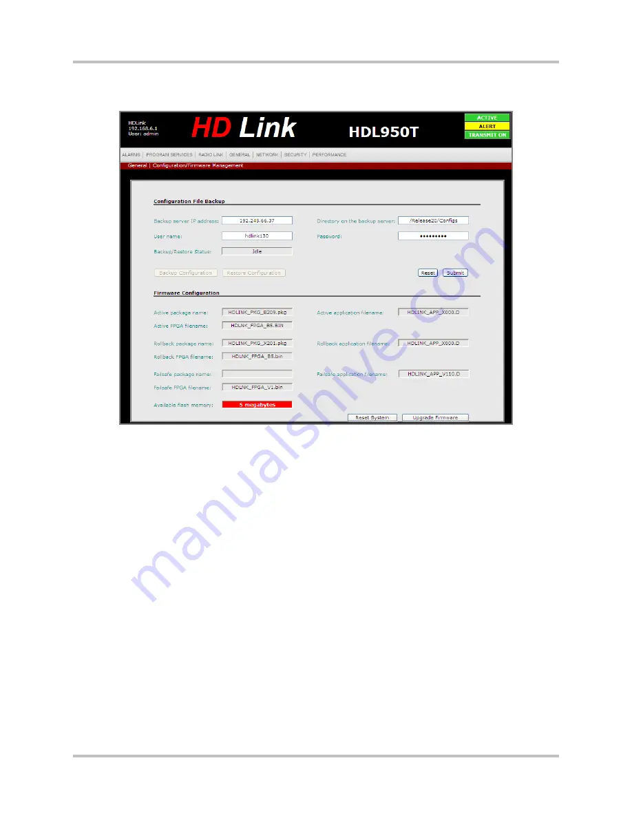 Harris Intraplex HD Link RF Installation & Operation Manual Download Page 126