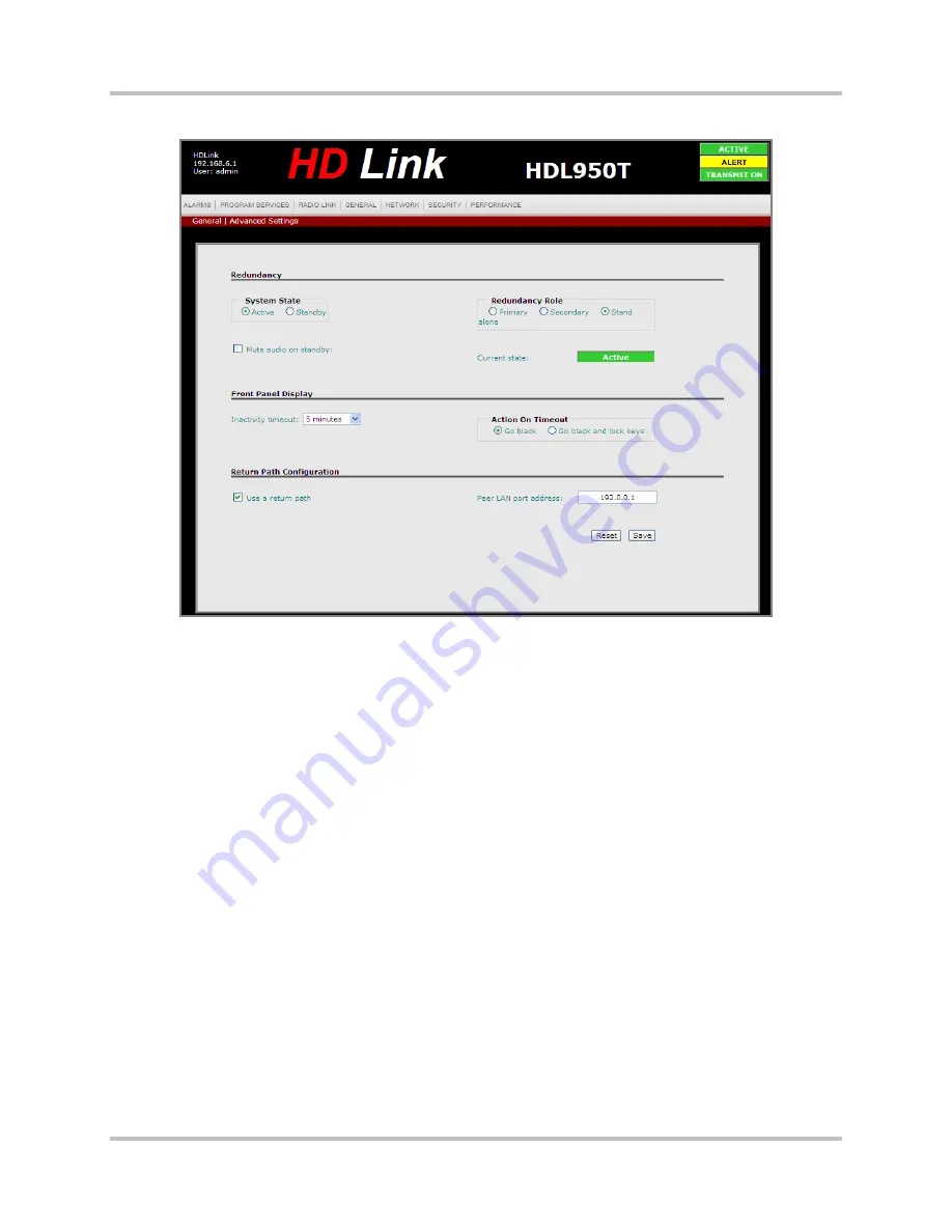 Harris Intraplex HD Link RF Installation & Operation Manual Download Page 155