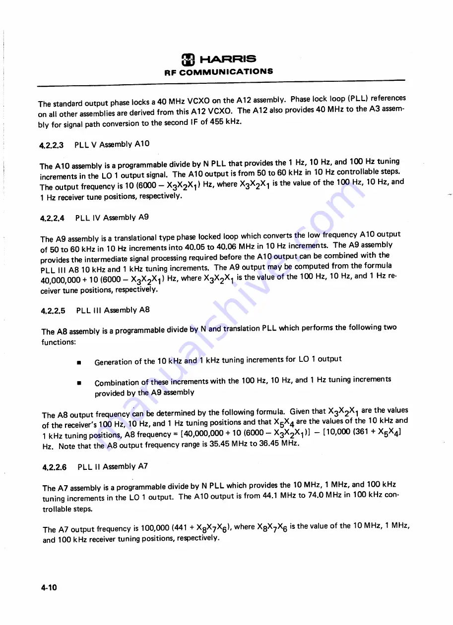 Harris RF-590 Instruction Manual Download Page 59