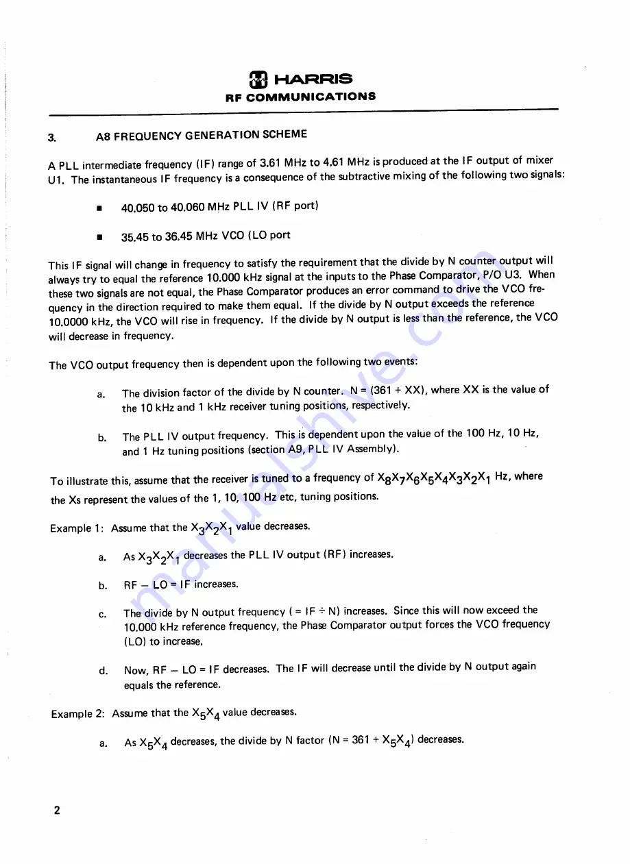 Harris RF-590 Instruction Manual Download Page 278