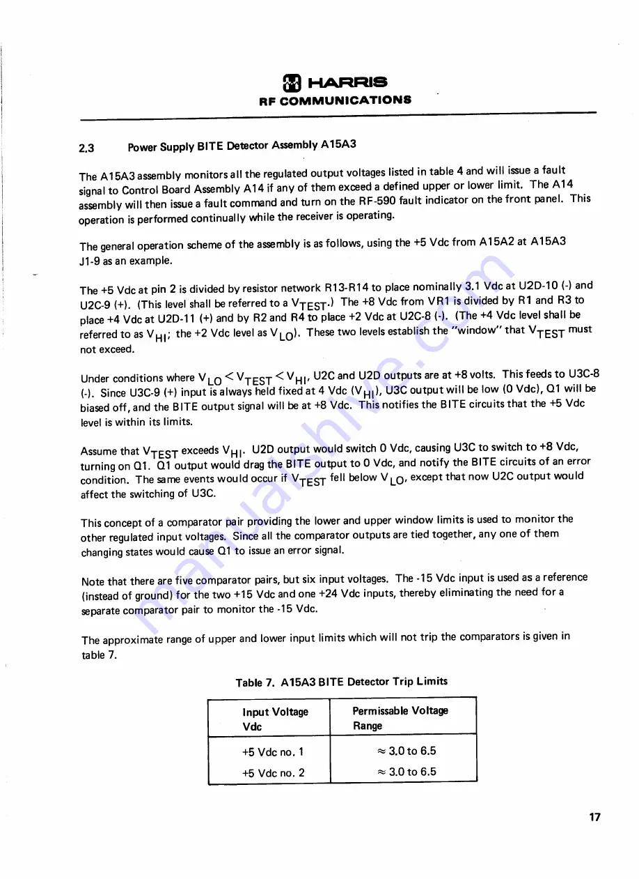 Harris RF-590 Instruction Manual Download Page 437